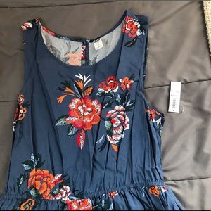 Old Navy Dark Floral Dress NWT
